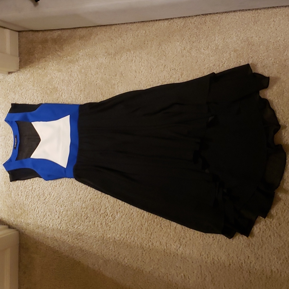 Black Halo Long Cocktail Dress